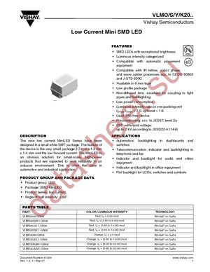 VLMK20K1L2-GS08 datasheet  
